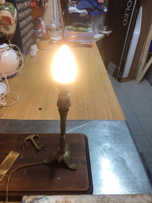 Candeeiro vela latão 