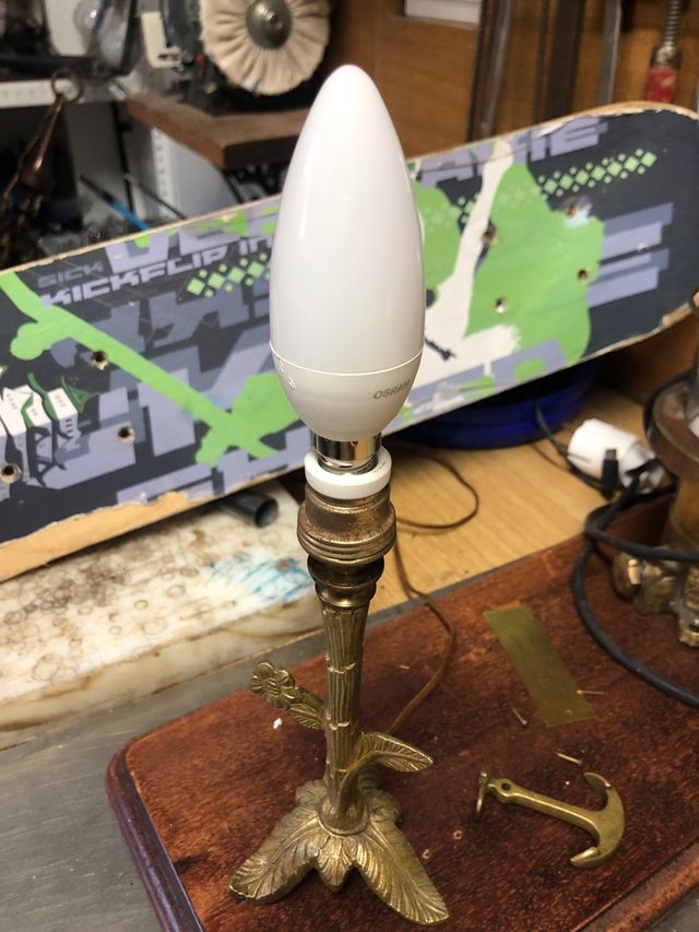 Candeeiro vela latão 