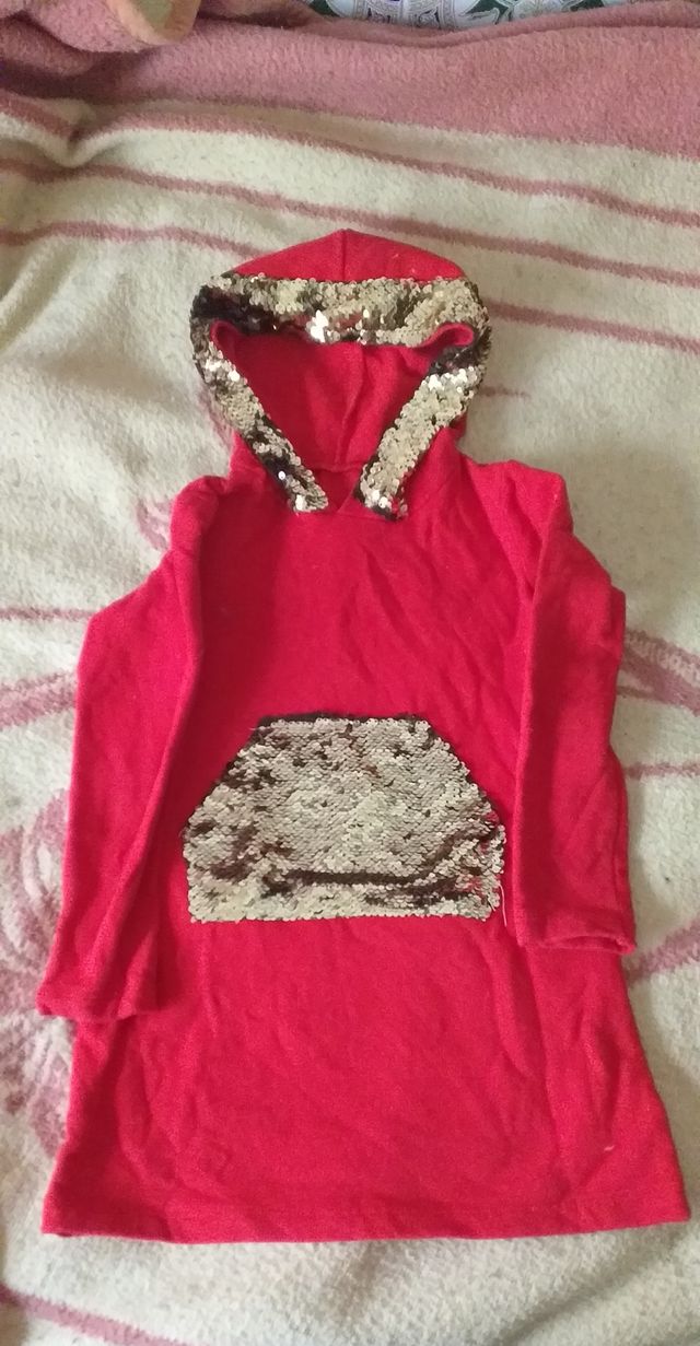 Vendo vestido rojo de ivierno talla 6