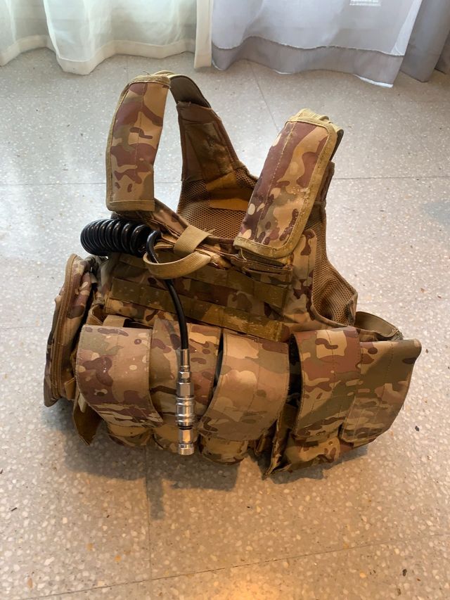 Chaleco táctico munición corporal Painball