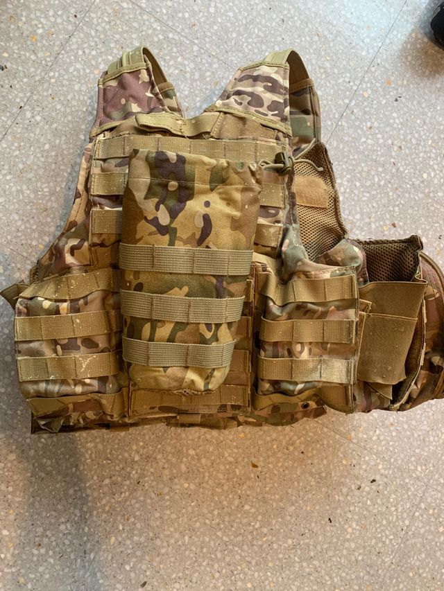 Chaleco táctico munición corporal Painball