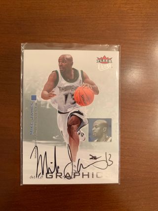 Carta Firmada Mike James Minnesota Timberwolves 