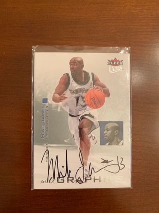 Carta Firmada Mike James Minnesota Timberwolves 