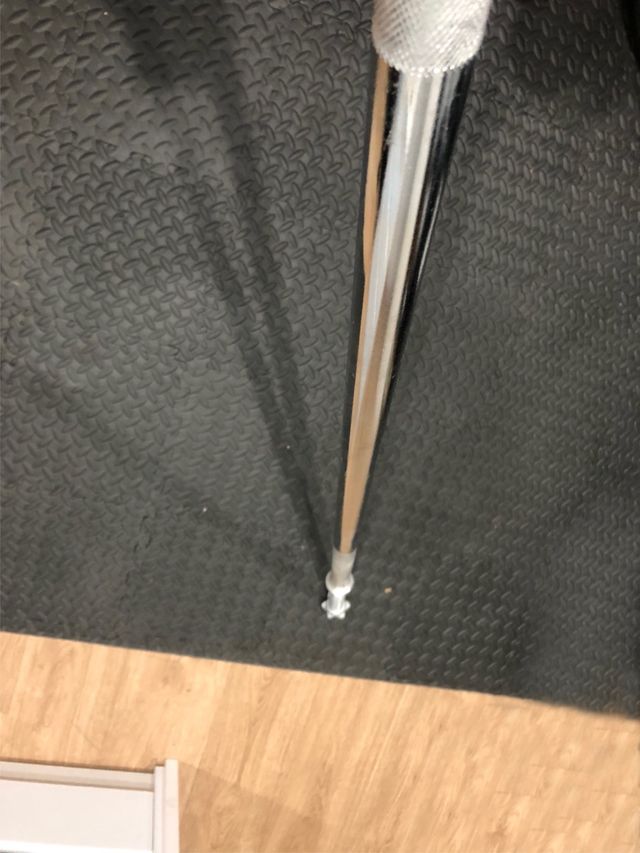 Barra con cierres 150cm 28mm nueva