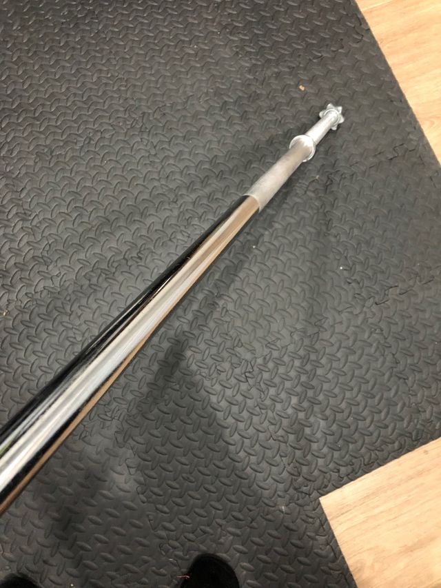 Barra con cierres 150cm 28mm nueva