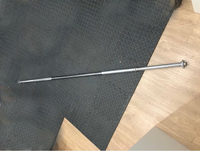 Barra con cierres 150cm 28mm nueva