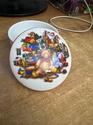 Scatolina ceramica decorata