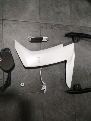 tapas Kymco super dink 125 e5 blanco mate