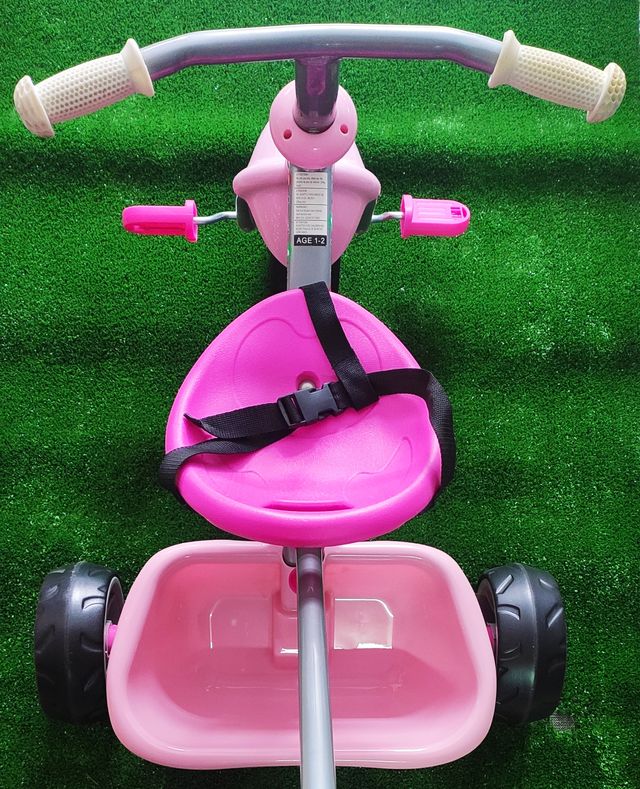 Triciclo Rosa Niña de Metal/plastico