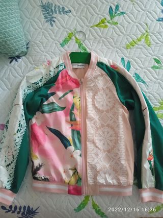 cazadora niña desigual 