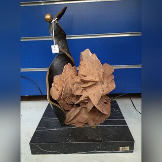 👍 ESCULTURA bronce rosa del desierto 