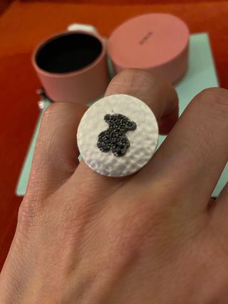 Anillo Rubb Tous plata espinelas