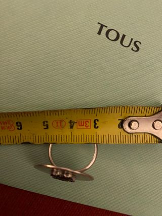 Anillo Rubb Tous plata espinelas