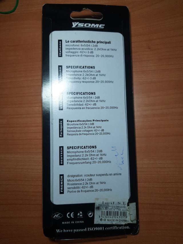 Micrófono para portátil o table