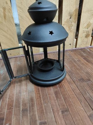 Candelabro negro - Ikea 