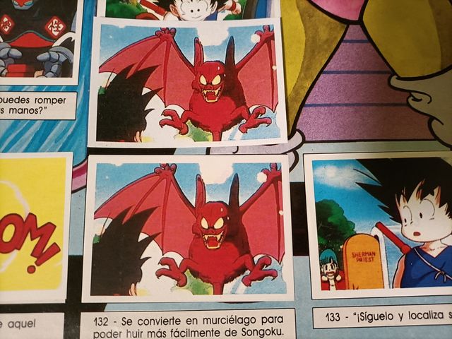 Cromos dragón ball