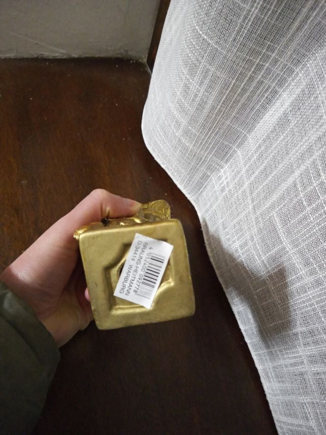 Bellissimo portacandela con angelo nuovo