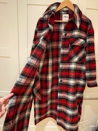 Sobrecamisa cuadros Zara