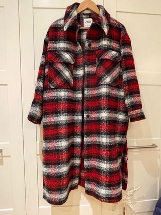 Sobrecamisa cuadros Zara