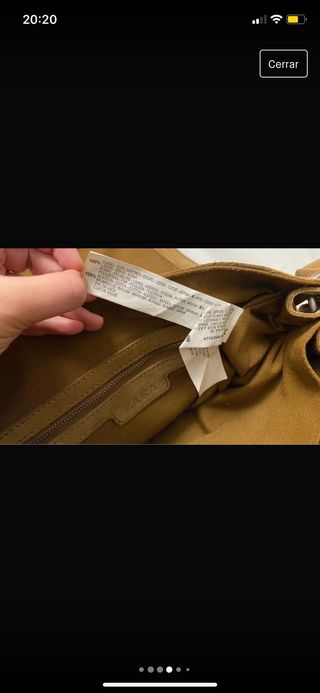 Bolso satchel serraje mostaza