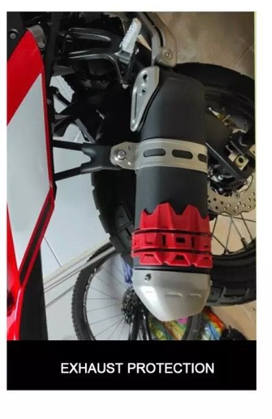 Protector anti quemaduras de tubo escape moto