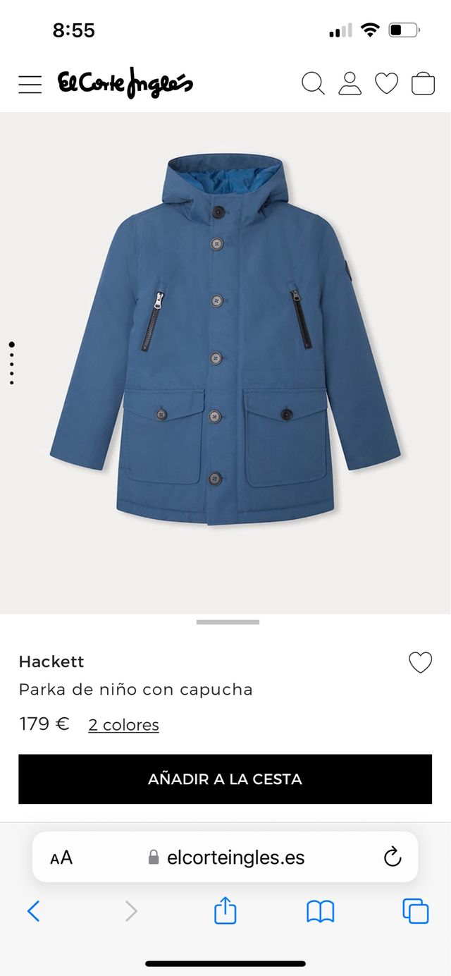 Plumas Hackett amarillo  con capucha Hackett 13-14