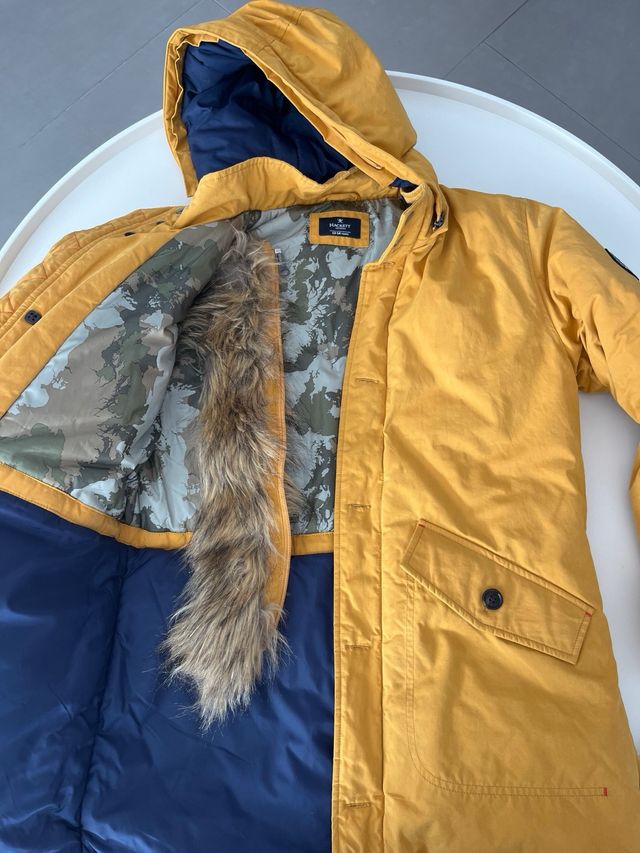 Plumas Hackett amarillo  con capucha Hackett 13-14