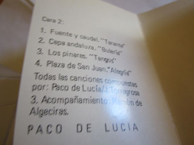 PACO DE LUCIA CASSETTE EN PERFECTO ESTADO