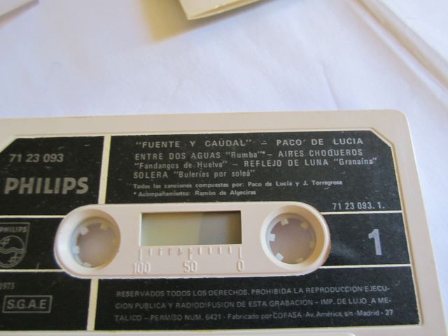 PACO DE LUCIA CASSETTE EN PERFECTO ESTADO