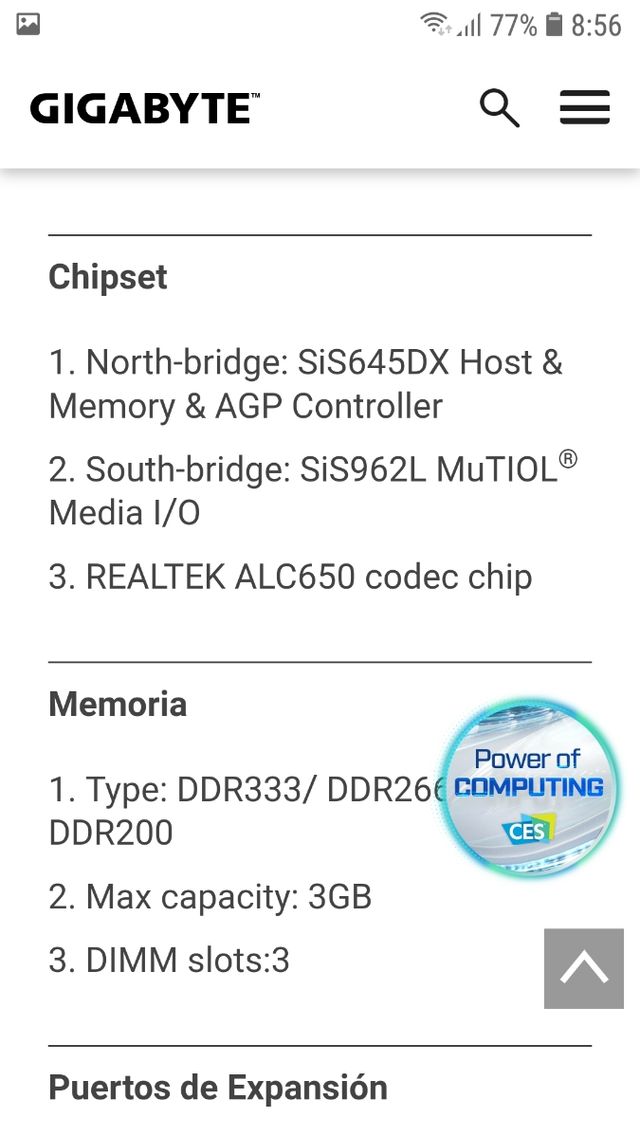 Placa base Gigabyte + procesador +ram