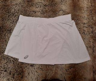 Falda padel Asics blanca mujer M. casi sin uso