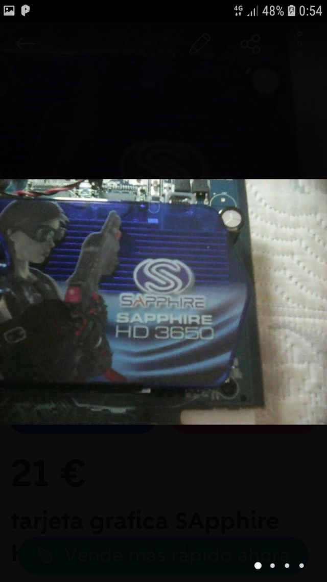 TARJETA GRAFICA SAPPHIRE HD 3650  REBAJADA