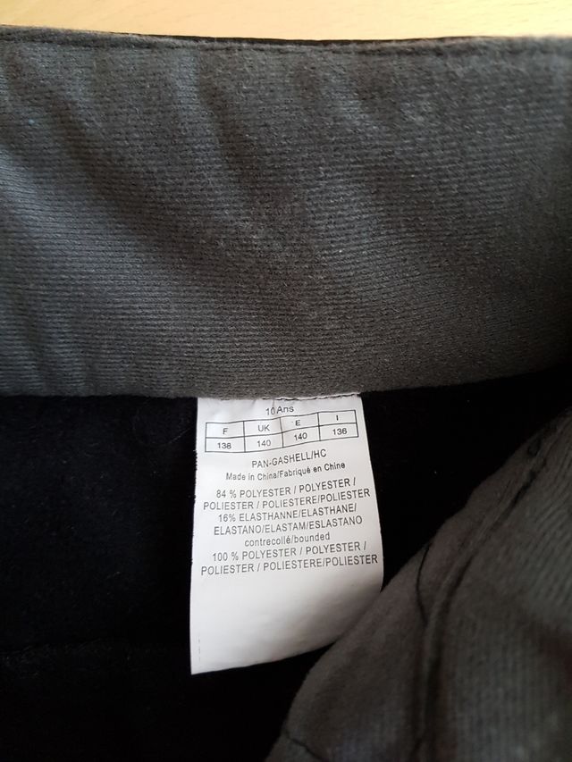 Pantalón de esquí, talla 10