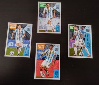 4 CROMOS SELECCIÓN ARGENTINA MUNDIAL 2022