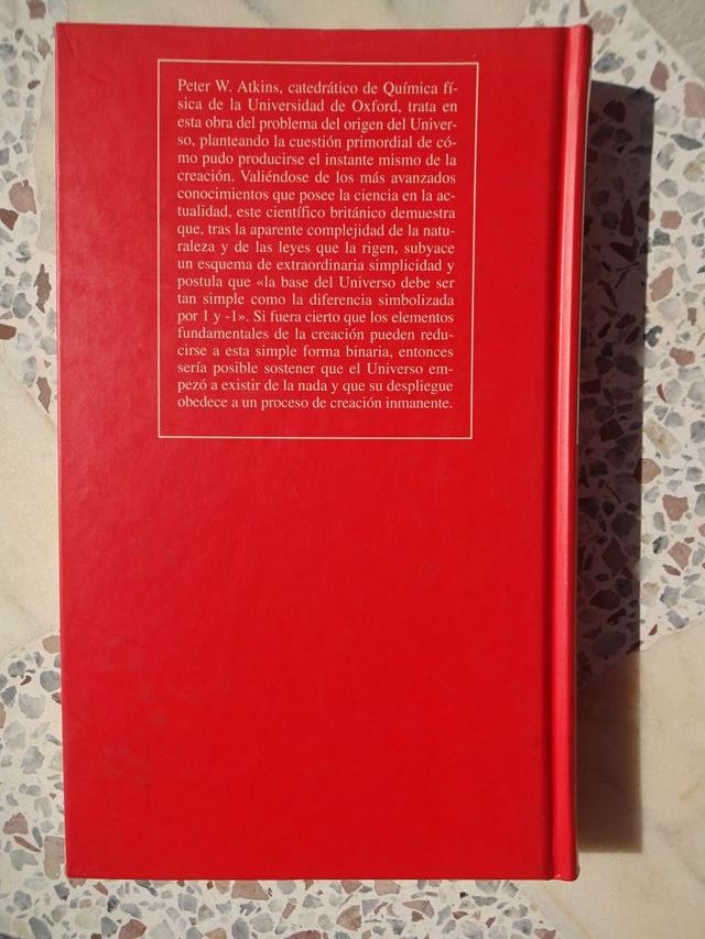 Libro Novela con titulo La Creación P. W. Atkins