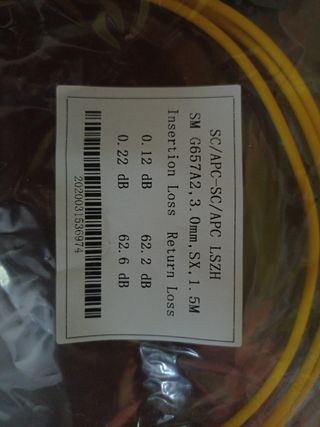 Cable internet fibra óptica