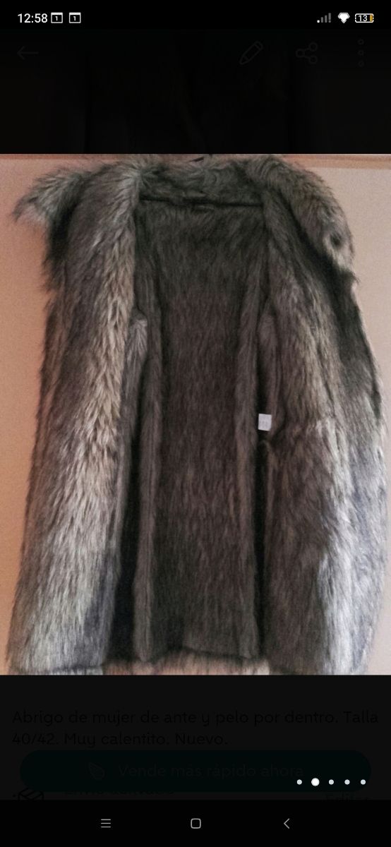 ABRIGO ANTE Y PELO (REBAJADO)