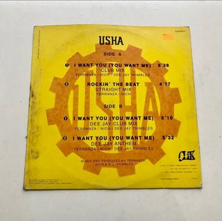 VINILO USHA 1993 EDICIÓN ESPAÑOLA!!