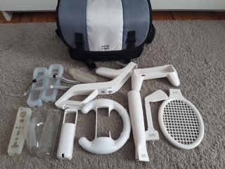 Accesorios y maletín para la wii