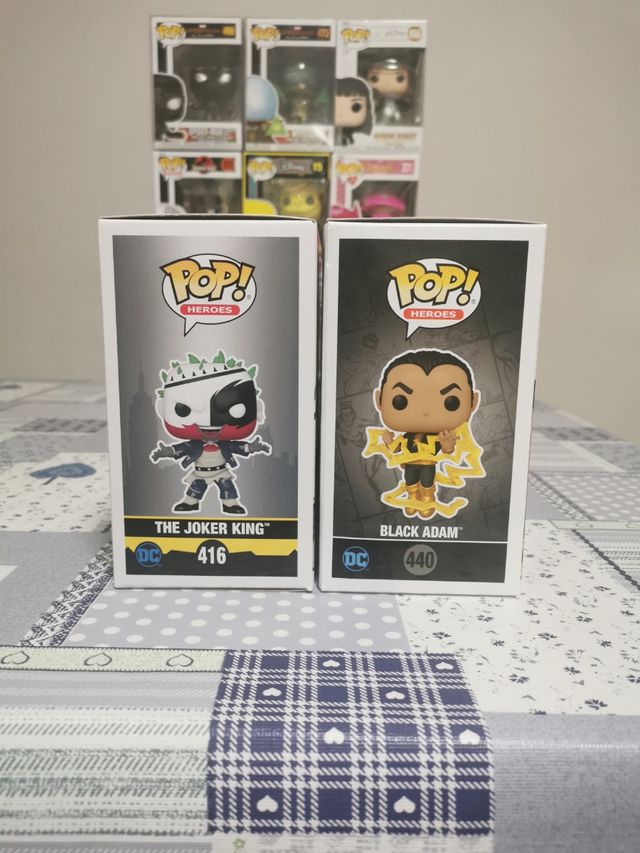 Lote funko pop BLACK ADAM Y THE JOKER KING