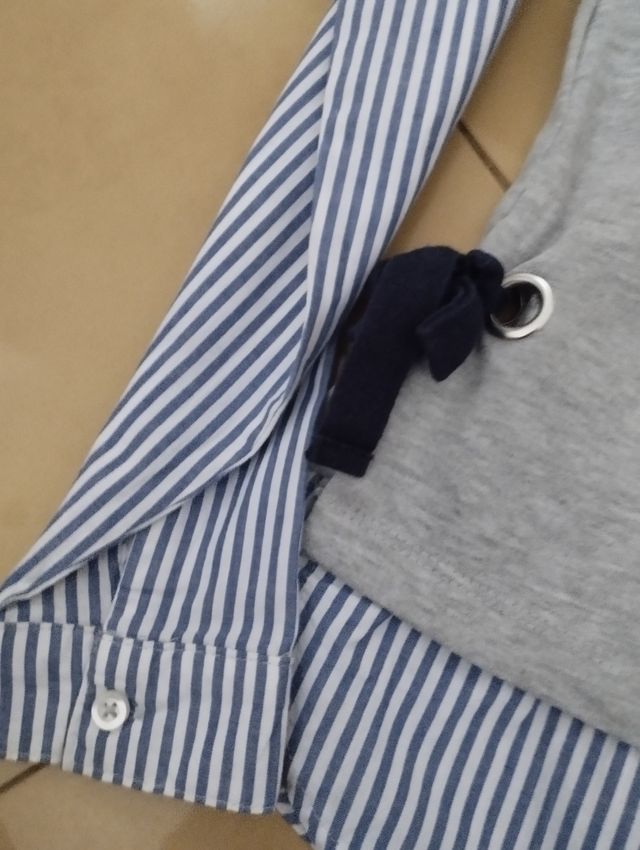 suéter de mujer de Springfield, talla S color gris