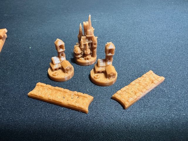 Ser de piezas Catan estilo medieval V1
