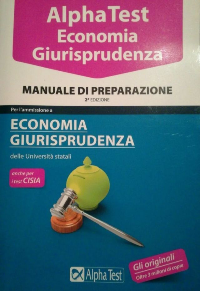 Manuale AlphaTest Economia Giurisprudenza