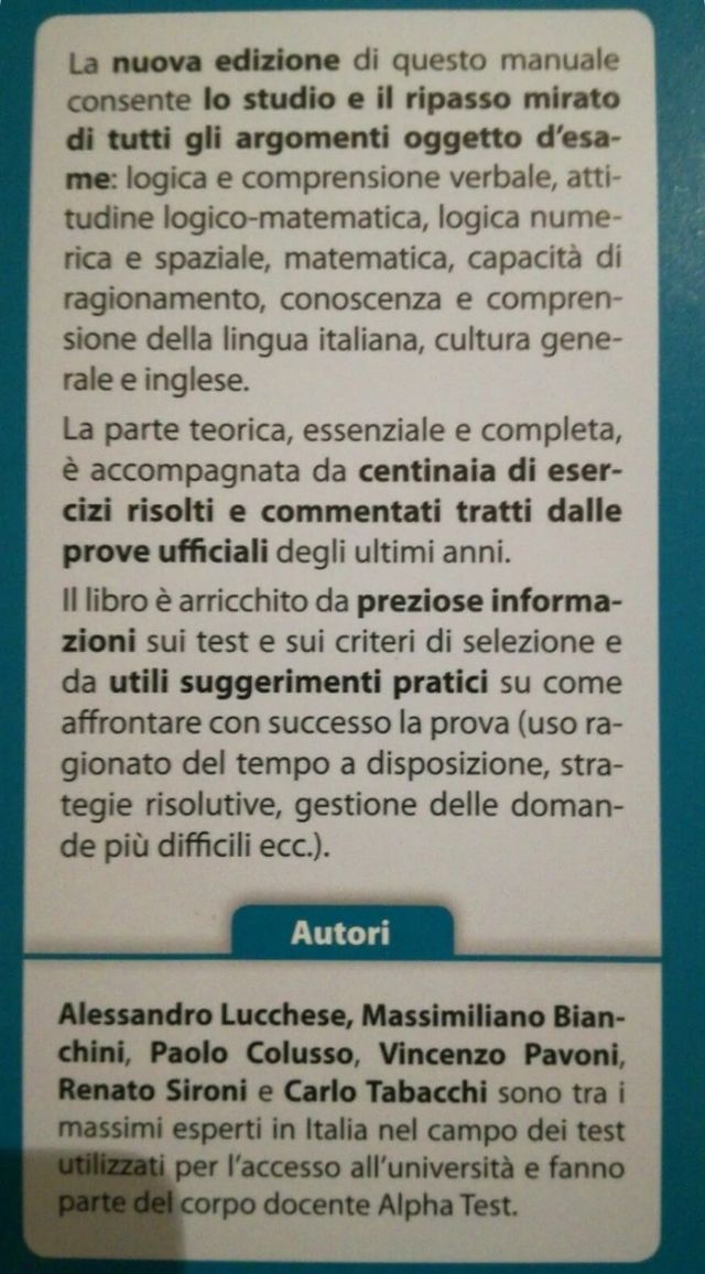 Manuale AlphaTest Economia Giurisprudenza