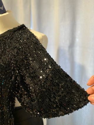 Blusón fiesta en lentejuelas a la moda .