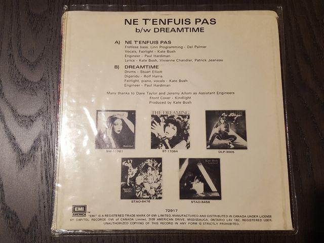 Singles Kate Bush, precios en descripcion
