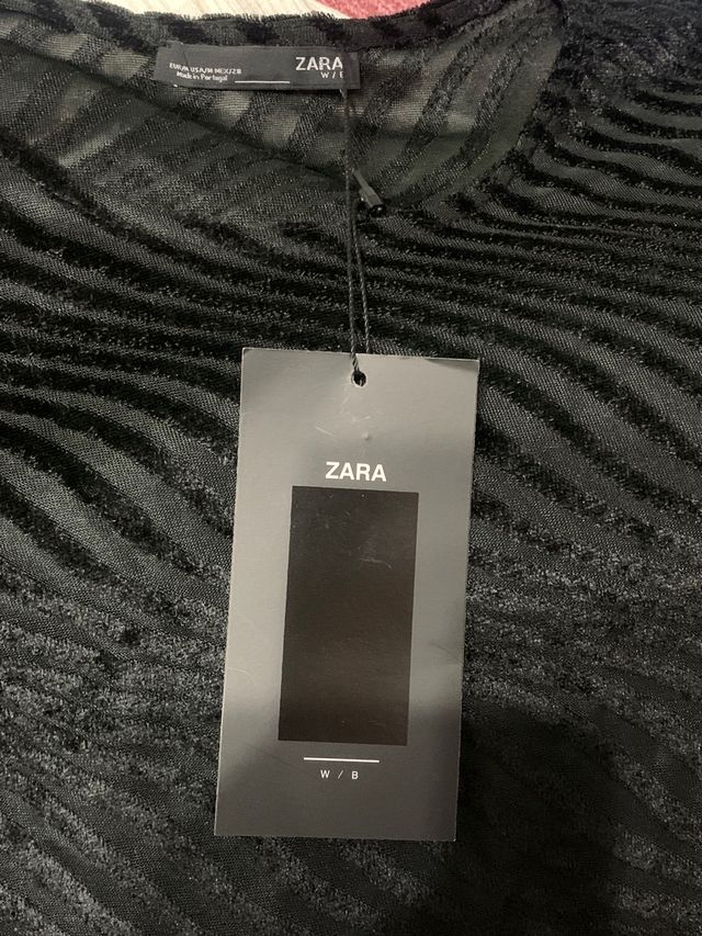 T-shirt Zara in velluto