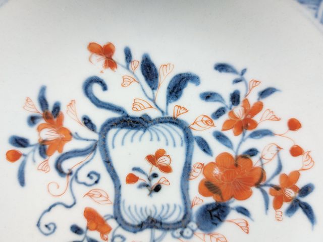 Piattino e tazza in porcellana cinese (1662-1722)