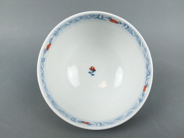 Piattino e tazza in porcellana cinese (1662-1722)