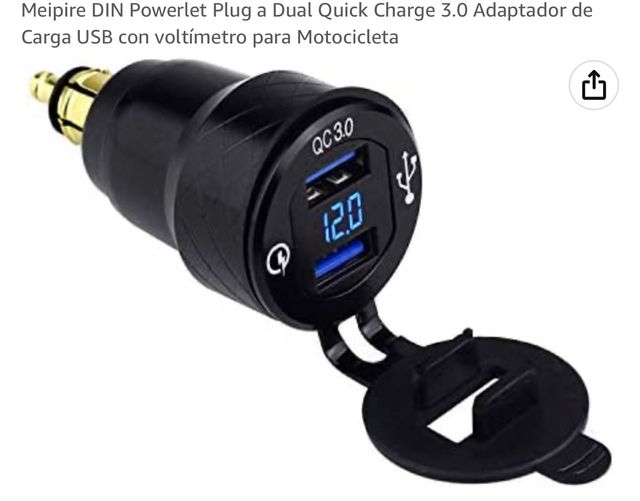 Enchufe din mechero moto bmw